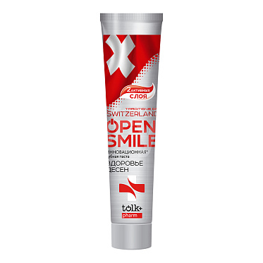 Зубная паста TOLK Open smile Швейцария здоровье десен, 100 г