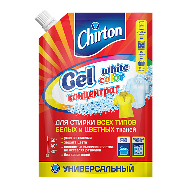 Гель для стирки Chirton концентрированный, универсальный, 750 мл
