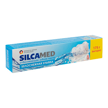 Зубная паста детская SILCAMED Белоснежная улыбка, без пенала, 175 г