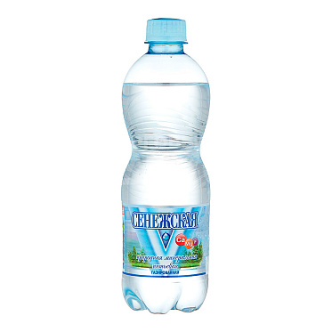 Вода газированная Сенежская пластиковая бутылка, 0,5 л