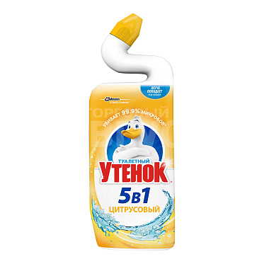 Чистящее средство Туалетный утенок цитрус, флакон, 500 мл