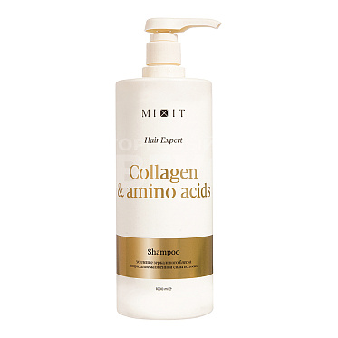 Шампунь для волос Mixit Collagen Amino Acids С коллагеном и аминокислотами, 1 л