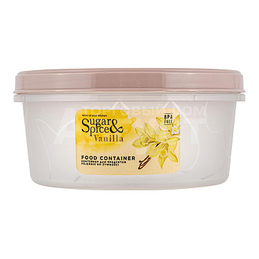 Банка для сыпучих продуктов Sugar&Spice SE188711005 Vanilla, с завинчивающейся крышкой, пластик, латте, 0,4 л